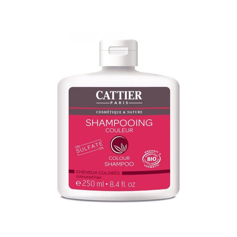 Champú especial para cabello teñido Cattier 250 ml.