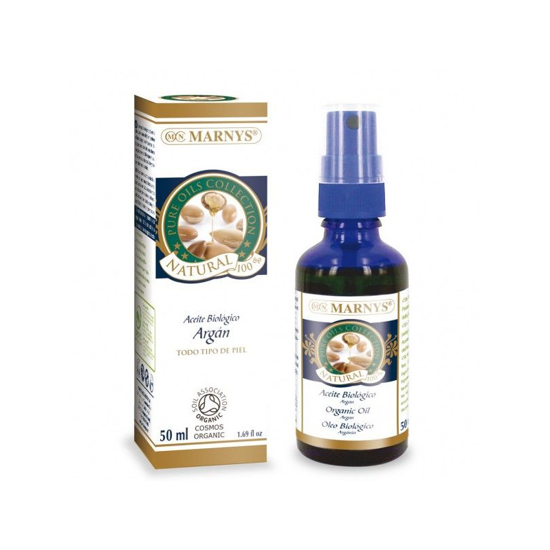 Aceite puro de argán bio Marnys 50 ml.