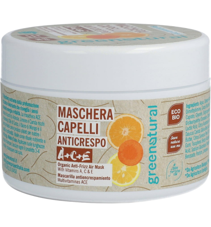 Mascarilla antiencrespamiento multivitamínica ACE Greenatural 200 ml.
