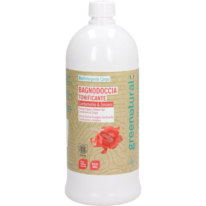 Gel ducha Cardamomo y Jengibre Greenatural 1 litro