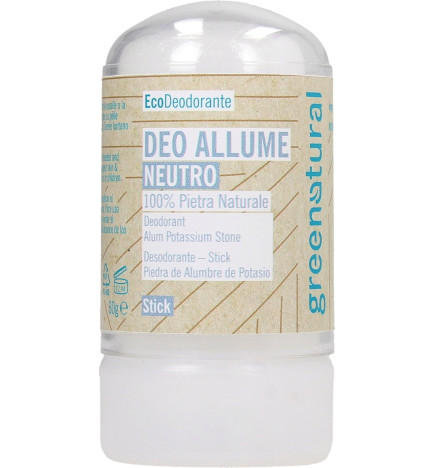 Desodorante mineral alumbre Greenatural 60 grs.