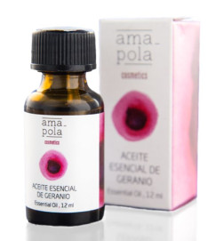 Aceite esencial Geranio Amapola Biocosmetics 12 ml.