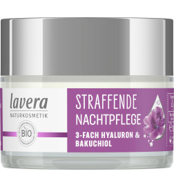 Crema reafirmante de noche Lavera 50 ml.