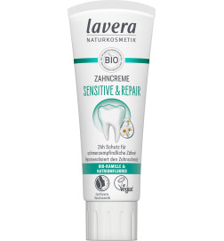 Dentífrico Sensitive Manzanilla y Flúor Bio Lavera 75 ml.