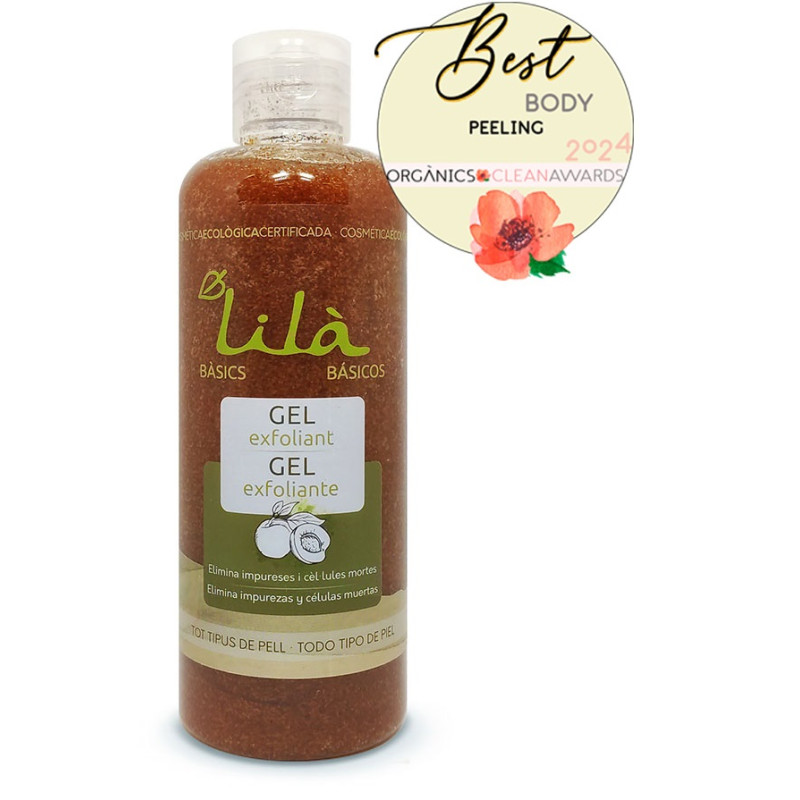 Gel exfoliante albaricoque Lilà Cosmètics 250 ml.