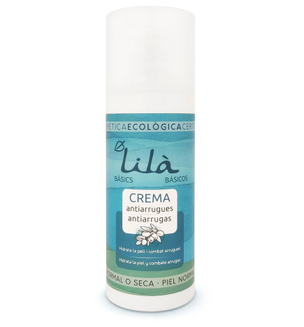 Crema antiarrugas hialurónico y argán Lilà  Cosmètics 50 ml.