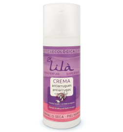 Crema antiarrugas hialurónico y argán sin perfume Lilà Cosmètics 50 ml.