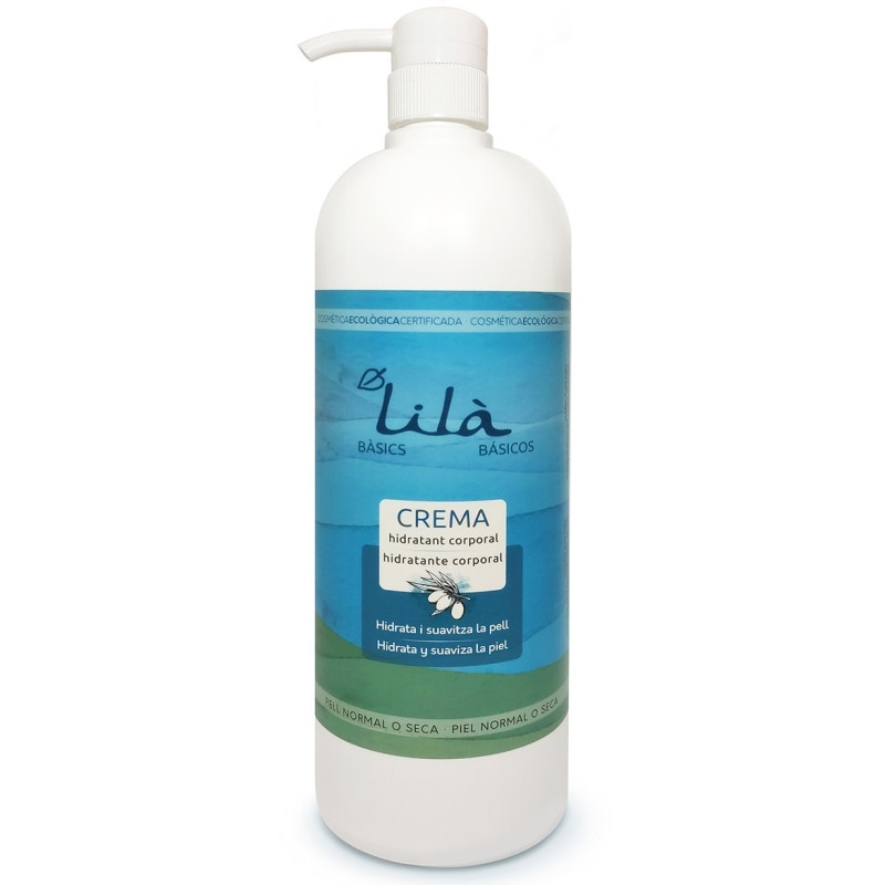 Crema hidratante corporal Lilà  Cosmètics 1000 ml.