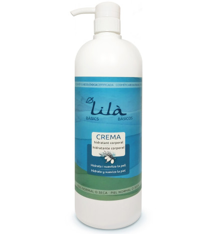 Crema hidratante corporal Lilà  Cosmètics 1000 ml.