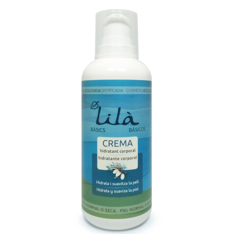 Crema hidratante corporal Lilà  Cosmètics 400 ml.