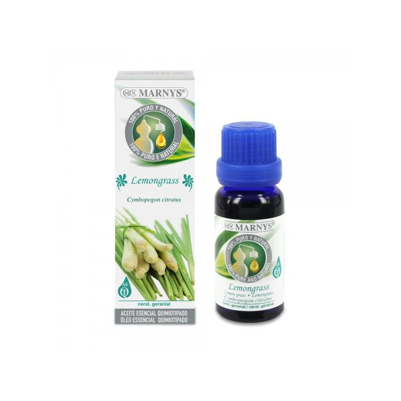 Aceite esencial de Lemongrass Marnys 15 ml.