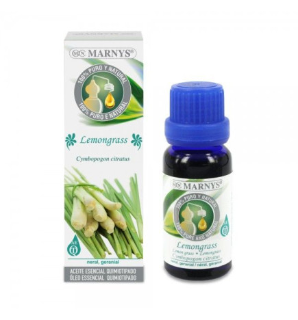 Aceite esencial de Lemongrass Marnys 15 ml.