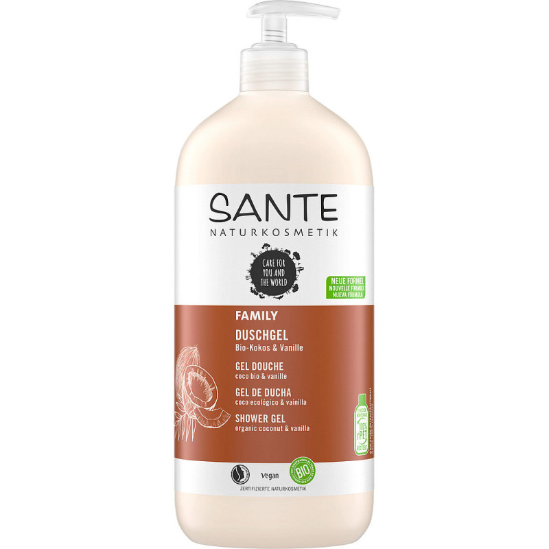 Gel ducha Coco Vainilla Sante 950 ml.