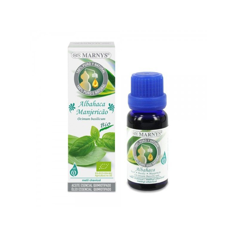 Aceite esencial de Albahaca Marnys 15 ml.