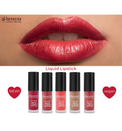 Barras de labios liquidas Benecos (5 colores mate)