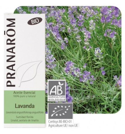 Aceite esencial Lavanda Bio Pranarom 10 ml.