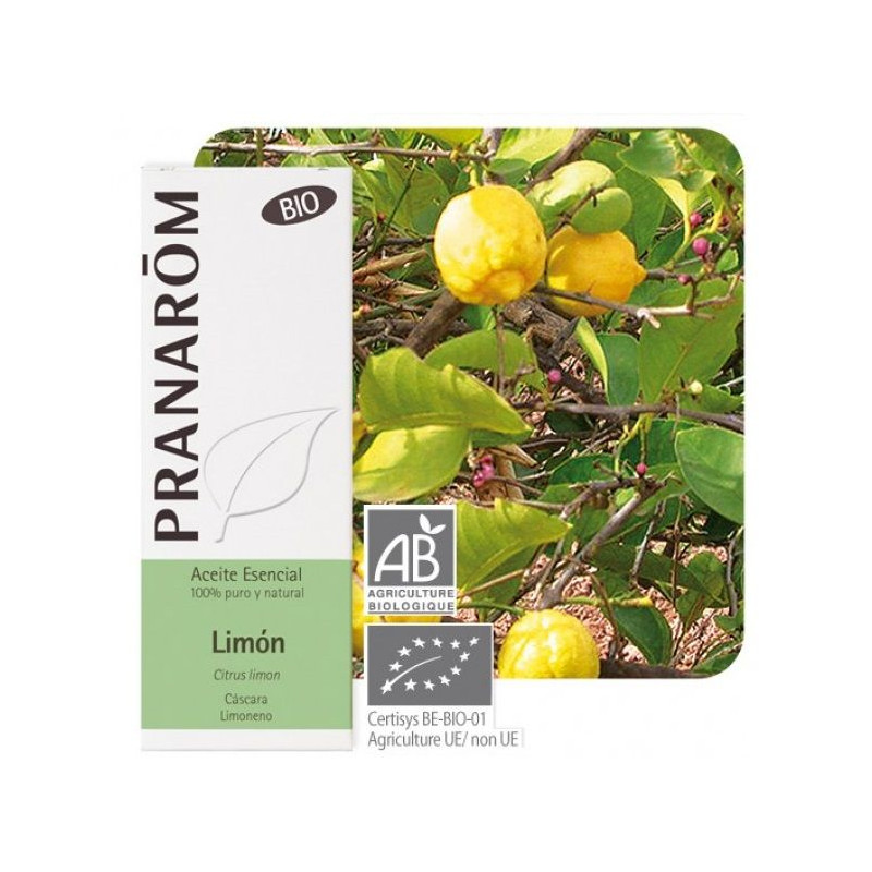 Aceite esencial Limón Bio Pranarom 10 ml.