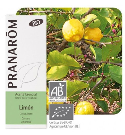 Aceite esencial Limón Bio Pranarom 10 ml.