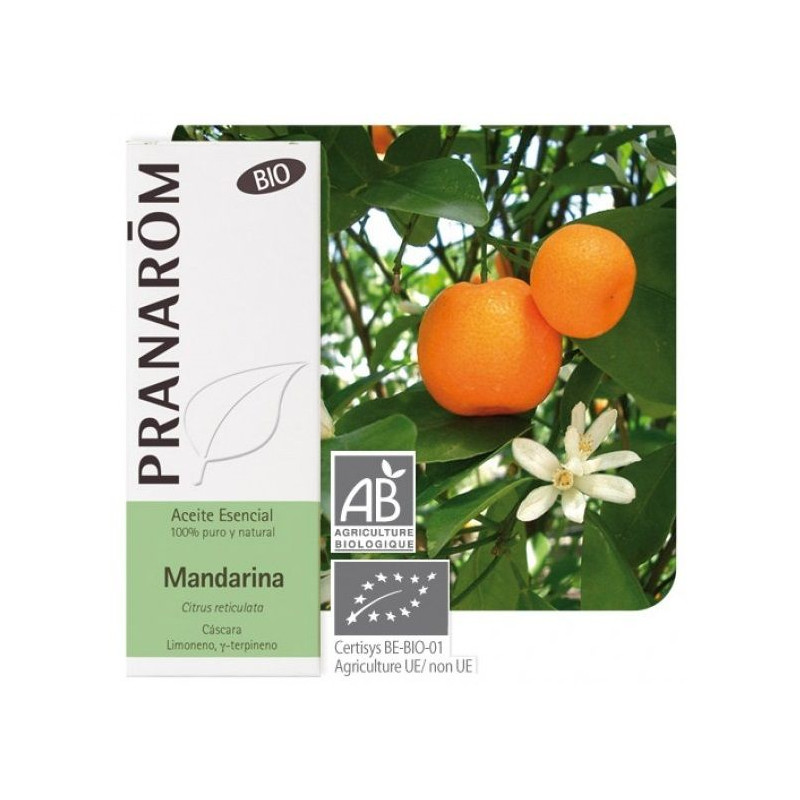 Aceite esencial Mandarina Bio Pranarom 10 ml.