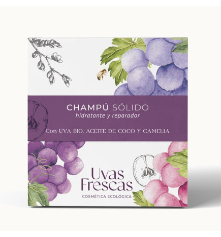 Champú sólido nutritivo Uvas Frescas 70 g.