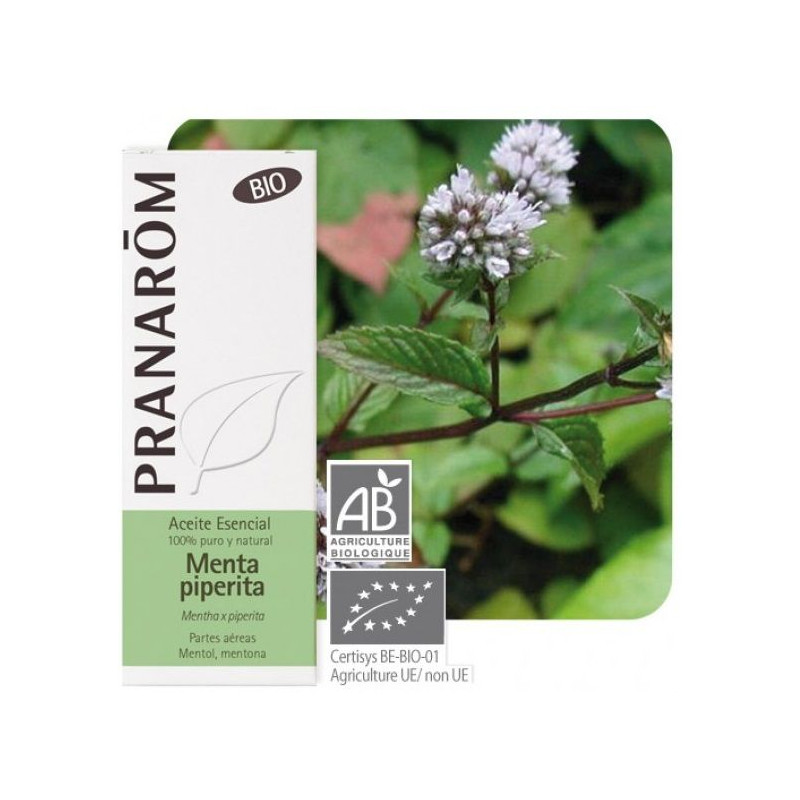 Aceite esencial Menta Piperita Pranarom 10 ml.