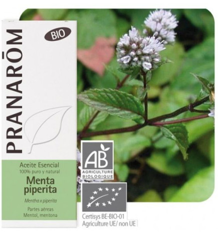 Aceite esencial Menta Piperita Pranarom 10 ml.