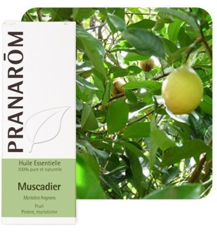 Aceite esencial Nuez Moscada Pranarom 10 ml.