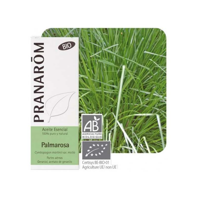 Aceite esencial Palmarosa Pranarom 10 ml.