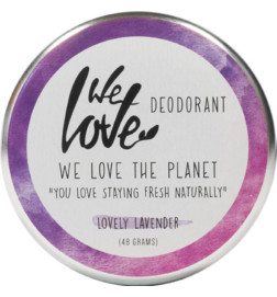 Desodorante lata Lovely Lavender We Love The Planet 48 g.