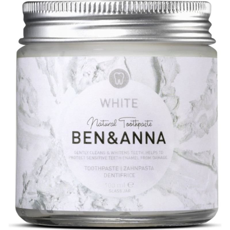 Pasta dental White Ben & Anna 100 ml.