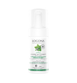 Espuma limpiadora Menta (piel mixta/grasa/impurezas) Logona 100 ml.