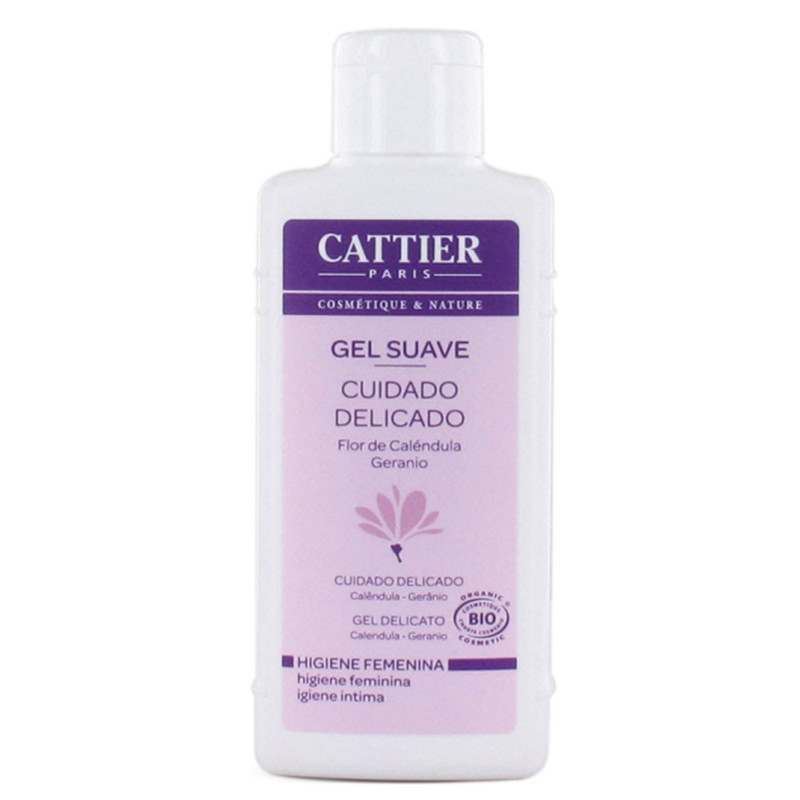 Gel suave cuidado delicado Caléndula Cattier 200 ml.