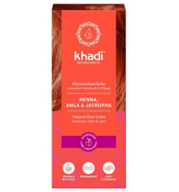 Henna natural con Amla y Jatropha Khadi 100 g.