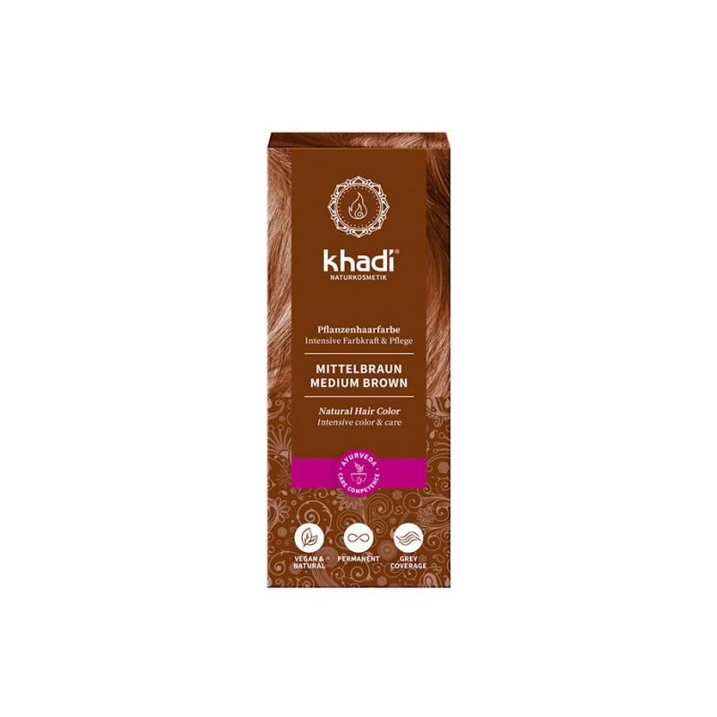 Castaño Medio Khadi 100 g.