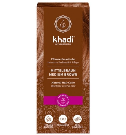 Castaño Medio Khadi 100 g.