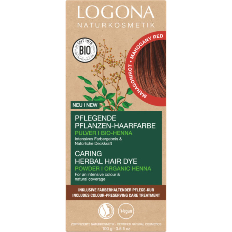 Color vegetal Caoba Logona 100 gr.