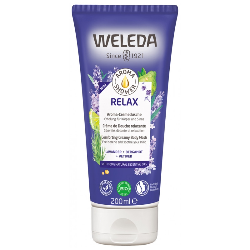 Gel ducha cremoso Relax Weleda 200 ml.