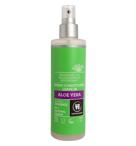 Spray acondicionador Aloe Vera sin aclarado Urtekram 250 ml.