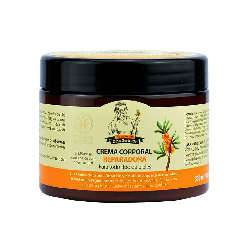 Crema corporal nutritiva reparadora Oma Gertrude 300 ml.