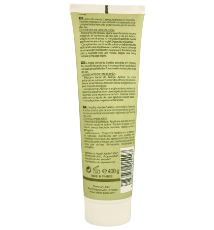 Mascarilla arcilla verde Cattier 400 ml.