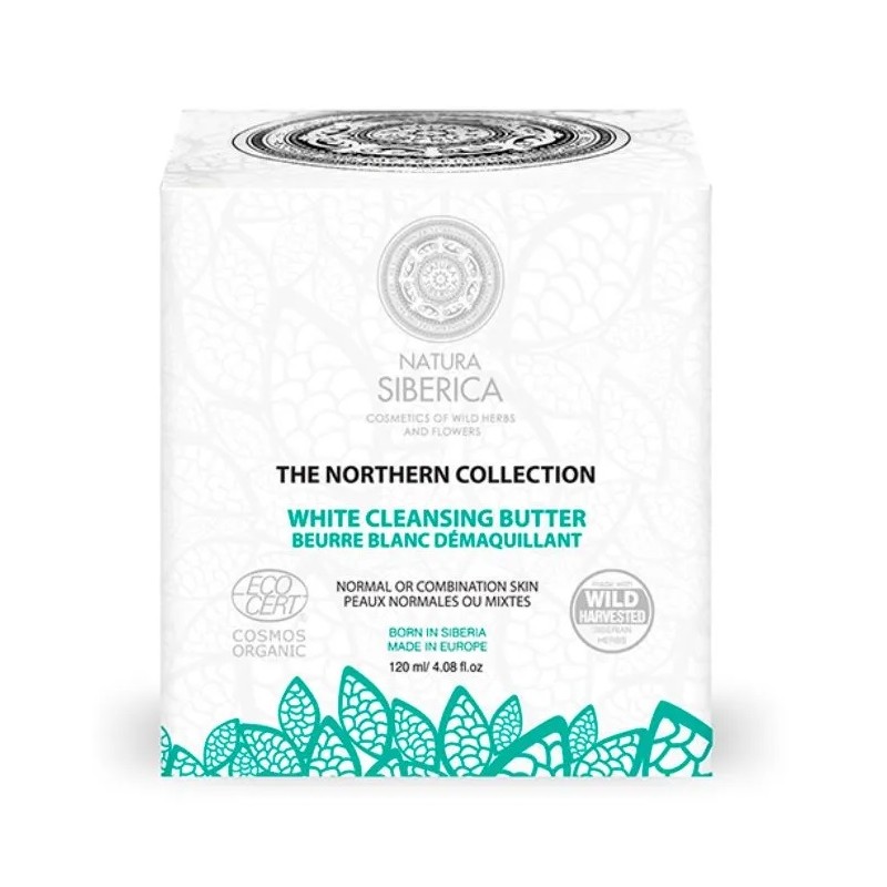 Manteca blanca desmaquillante Natura Siberica 120 ml.