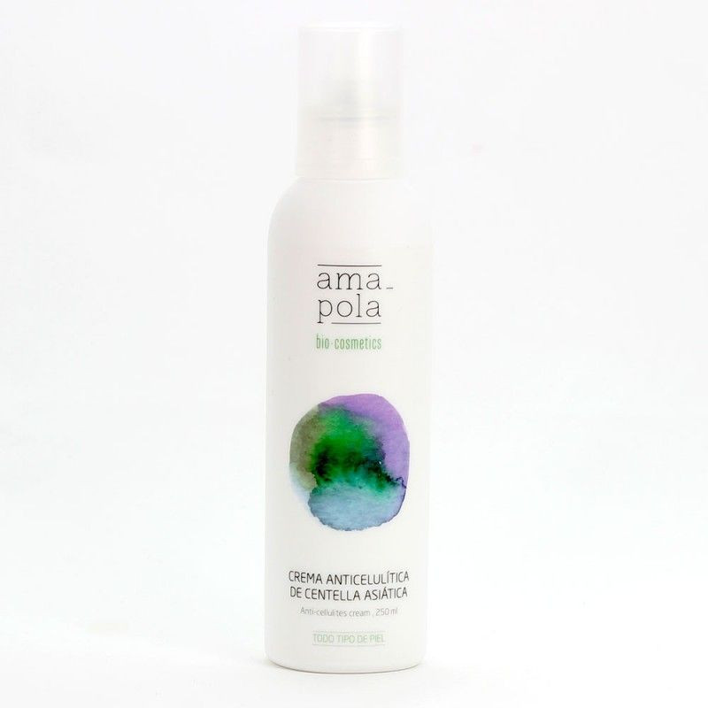 Crema Anticelulítica de Centella Asiática Amapola Biocosmetics 250 ml. Crema Anticelulítica de Centella Asiática Amapola Biocosmetics 250 ml.