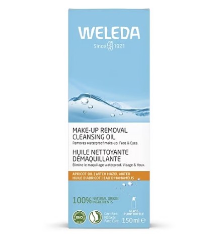 NUEVO Aceite limpiador desmaquillante Weleda 150 ml.