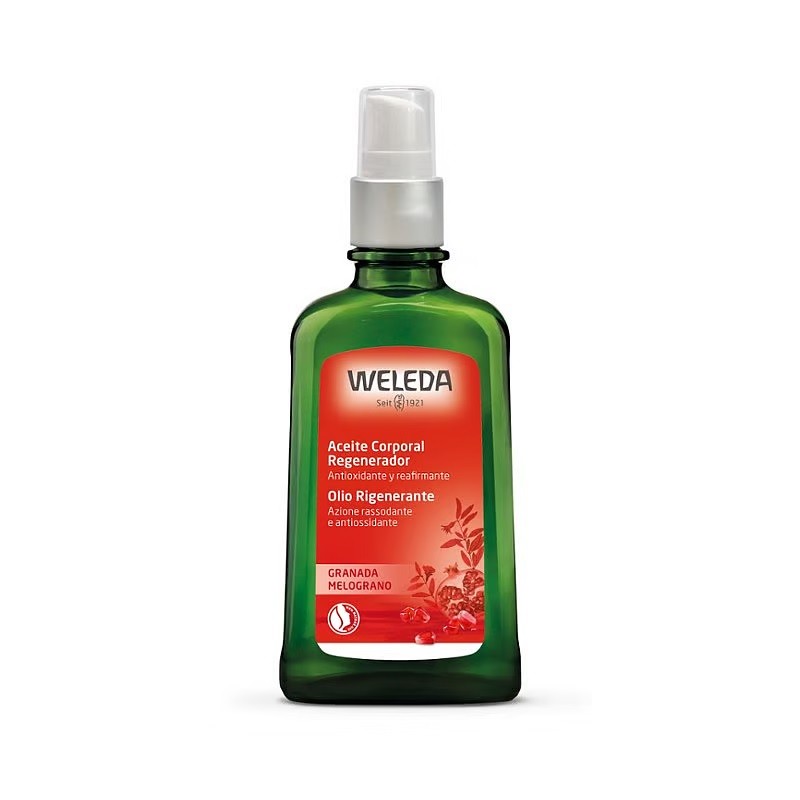 Aceite corporal regenerador con Granada Weleda 100 ml.