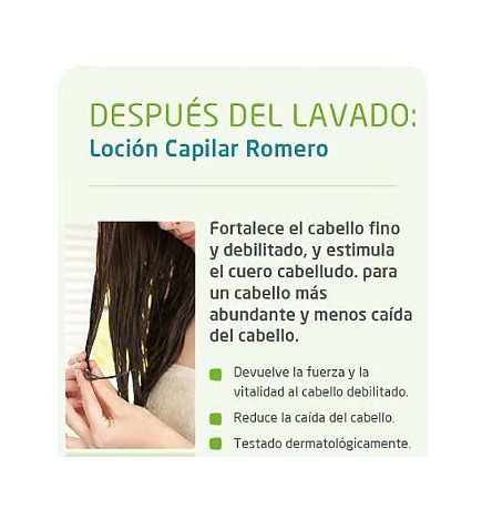 Loción capilar revitalizante con Romero Weleda 100 ml.