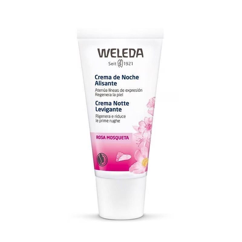 Crema de noche alisante Rosa Mosqueta Weleda 30 ml.