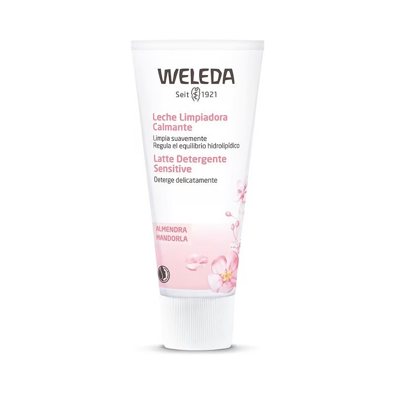 Leche limpiadora calmante de Almendra Weleda 75 ml.