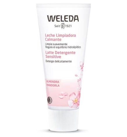 Leche limpiadora calmante de Almendra Weleda 75 ml.