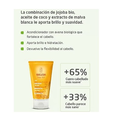 Acondicionador Reparador con Avena Weleda 200 ml.