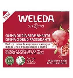 Crema de Día Reafirmante de Granada y Péptidos de Maca Weleda 40 ml.